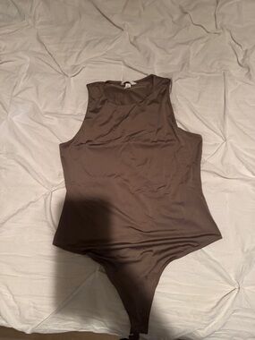 H&M Brown Sleeveless Bodysuit